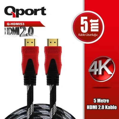 CABLE QPORT Q-HDMI53 5MT HDMI CABLE 2.0 4K