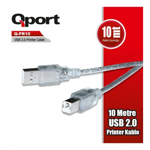 Cable Qport Q-PR10 2.0 10m Printer Cable