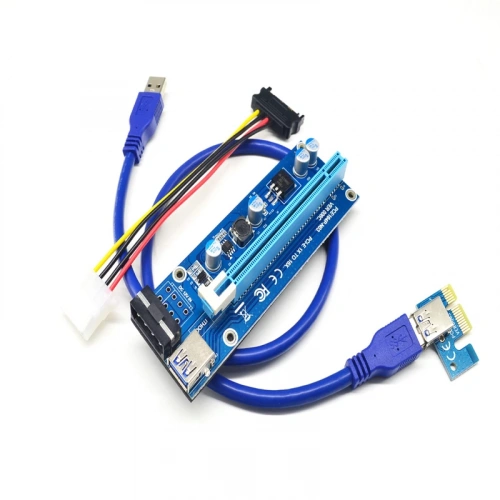 Accessory Riser Card PCI-E 1X to 16X 6 Pin Ver006