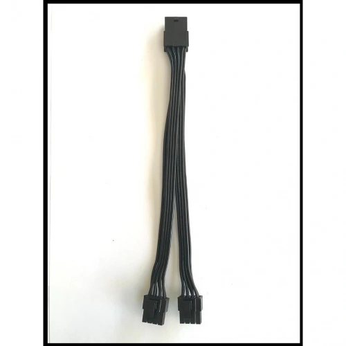 Cable 8 Pin PCIe To 2 X PCIe 8 (6+2) Pin Converter Black 40cm