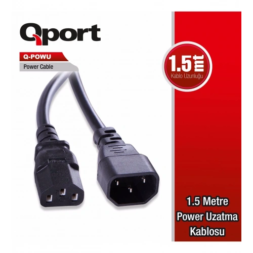 CABLE QPORT Q-POWU 1.5MT POWER EXTENSION