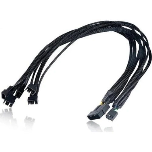Cable 5 Pin Fan Power Splitter To 4 X 3 Pin + 1 X 4 Pin Power Pin