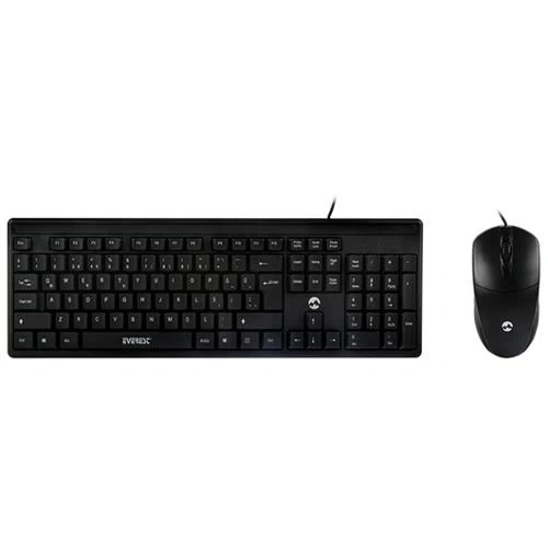 KEYBOARDMOUSE EVEREST KM-515 USB BLACK TR LAYOUT