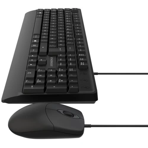 KEYBOARDMOUSE EVEREST KM-619 USB Q BLACK TR LAYOUT