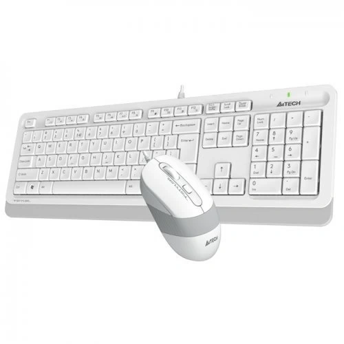 KEYBOARDMOUSE A4TECH F1010 MM Q WHITE USB TR LAYOUT