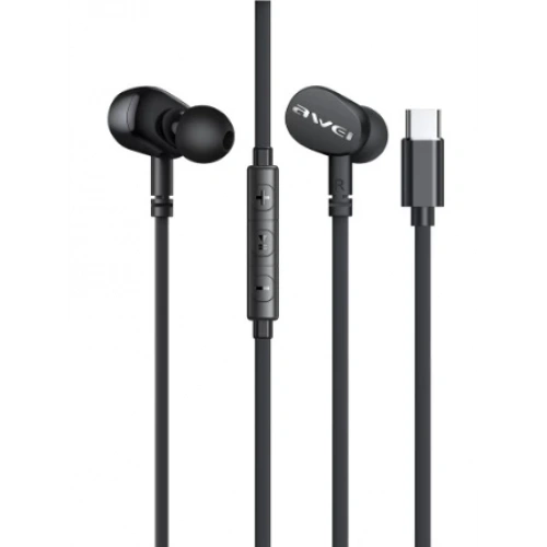 Awei TC-7 Type-C Earphones Black