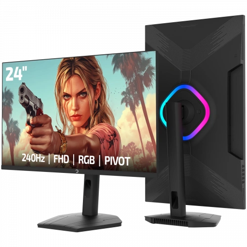 Monitor GamePower 24" Lunis L20 240Hz 0.5Ms VA FHD RGB Pivot