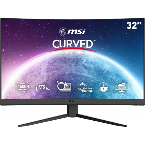 Monitor Msi 31.5" G32C4 E2 Curved 1Ms 170Hz FHD HDMI Dp