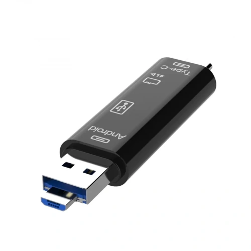 Card Reader Type-C+ 1Xmicrosd, 1Xusb 2.0 D-188