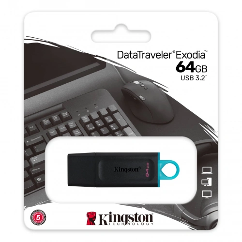 Usb Memory Kingston 64Gb Usb 3.2 Gen1 Data Traveler Dtx/64Gb
