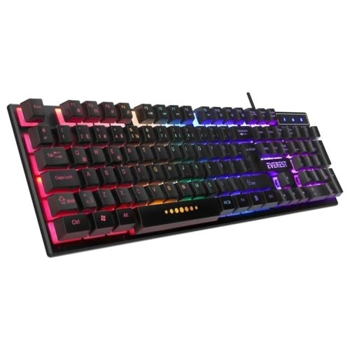 Keyboard Everest KB-24 Black Rainbow Q Membrane