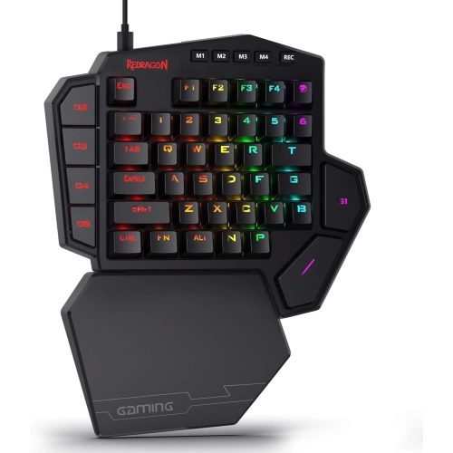 Redragon K585 Diti One-Handed RGB Mechanical Blue Switches Us Layout