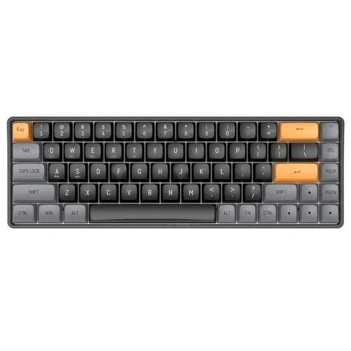 Keyboard Aigo A68 Black Mechanical Yellow Switch Wireless Us Layout