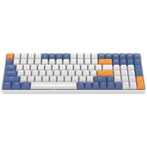 AIGO A100 Blue Mechanical Yellow Switch Wired/Wireless Us Layout