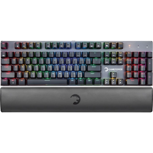 Keyboard Gamepower Ogre RGB Mechanical Keyboard Blue Switch Tr Layout