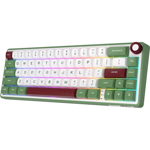 Keyboard Royal Kludge R65 Green Sand Chartreuse Switch Us Layout