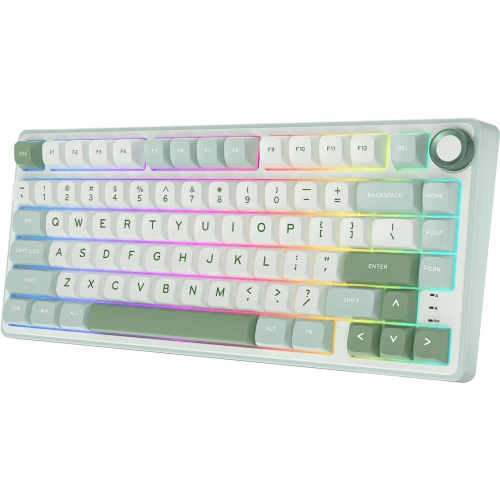 KEYBOARD ROYAL KLUDGE R75 SKY CYAN SILVER SWITCH US LAYOUT