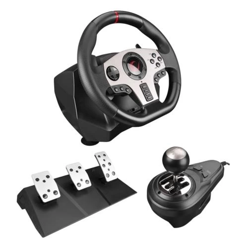 Rampage V902 Gaming Pedal / Gear / Steering Wheel Set PC Compatible