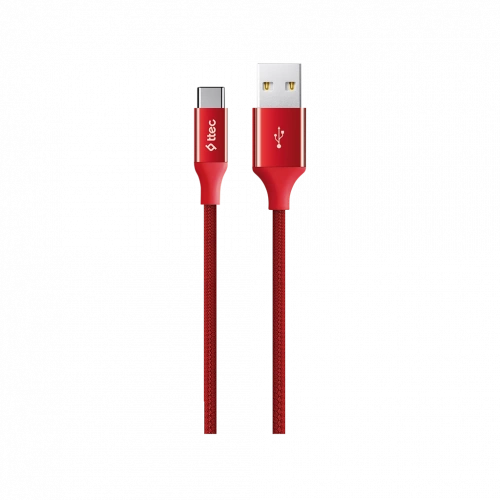 TTEC 2DK18K AlumiCable 120 cm Type-C - USB-A RED