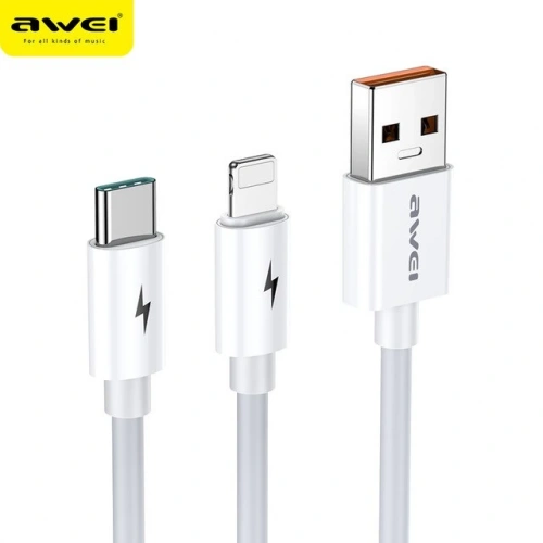 Cable Awei Cl-79 2 In 1 Type-C - Lightning