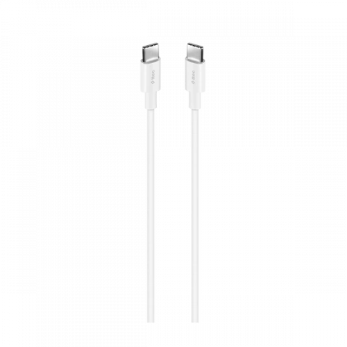 ttec USB-C - USB-C 200cm 60W PD/QC Hızlı Şarj/Data Kablosu Beyaz