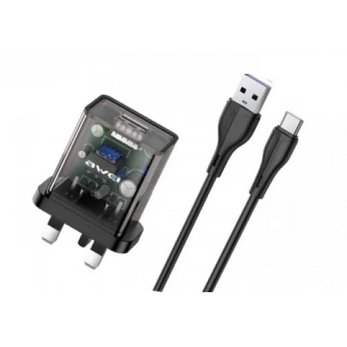 Charger Awei C12T Transparent Type-C