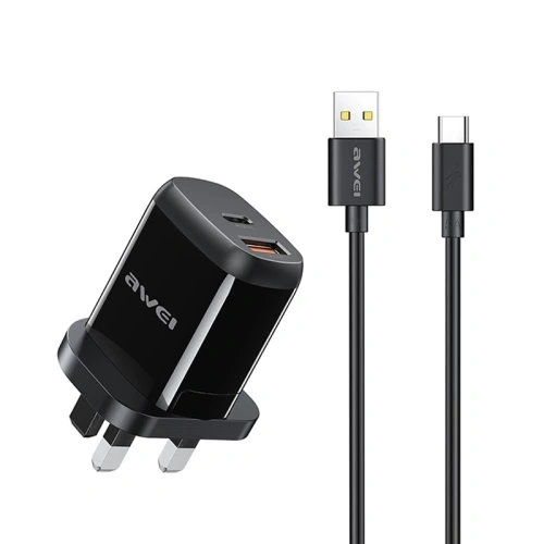 Charger Awei PD1 QC3.0/PD + USB/Type-C