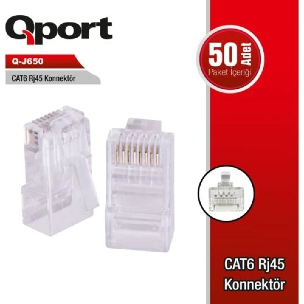 QPORT Q-J650 CAT6 Pack of 50