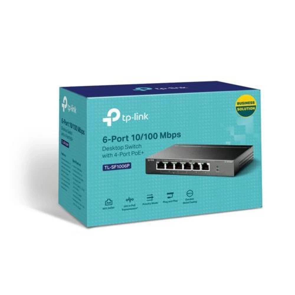 Switch Tp-Link 8 Port Tl-Sf1008P 4 Port Poe 10/100