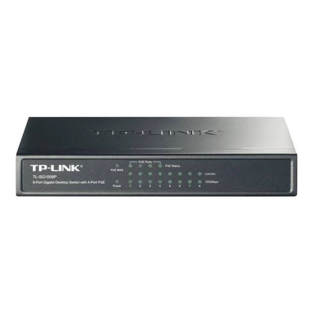Switch Tp-Link 8 Port Tl-Sg1008P 4 Port Poe 10/100/1000