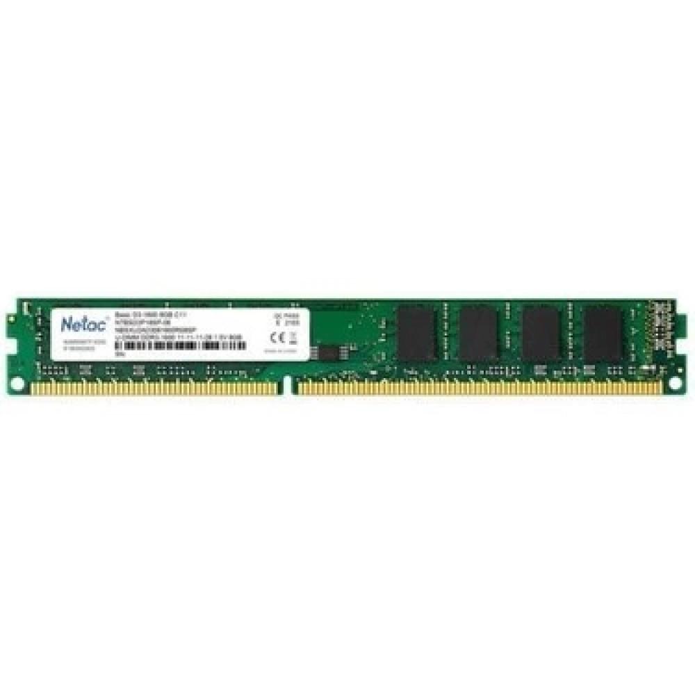 RAM Netac Basic 8GB 1600MHz DDR3 CL11 NTBSD3P16SP-08