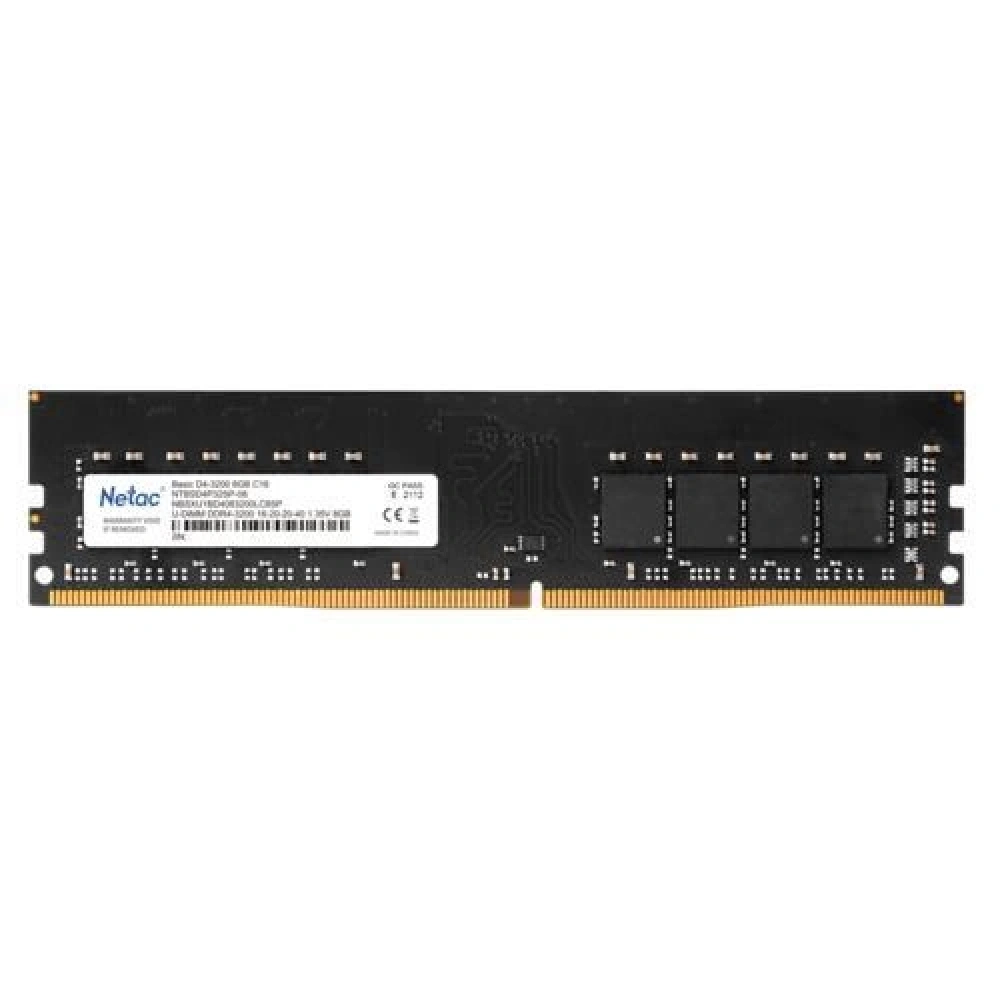 RAM NETAC BASIC 8GB 3200MHZ DDR4 NTBSD4P32SP-08