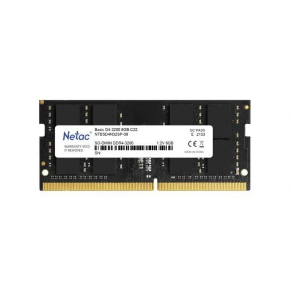 RAM NETAC BASIC 8GB 3200MHZ DDR4 NTBSD4N32SP-08 NOTEBOOK