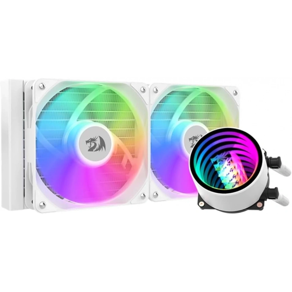 PROCESSOR FAN REDRAGON CCW-3011W aRGB Liquid CPU Cooler, 240mm WHITE