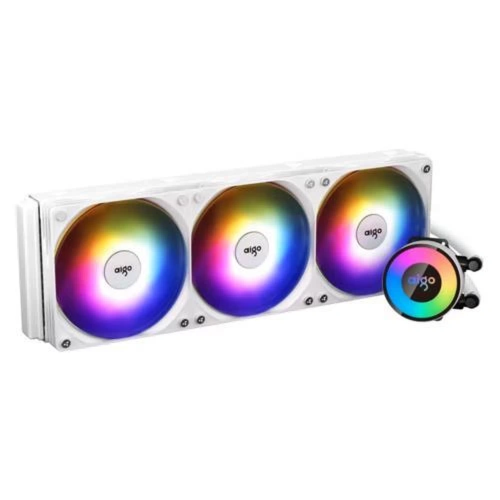 CPU Fan Aigo AP360 360MM RGB Liquid Cooler White AM5/1700P