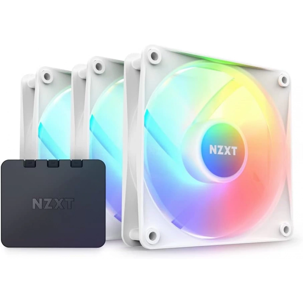 NZXT RF-C12TF-W1 NZXT F120 RGB Core White 120MM Fan (Set of 3)