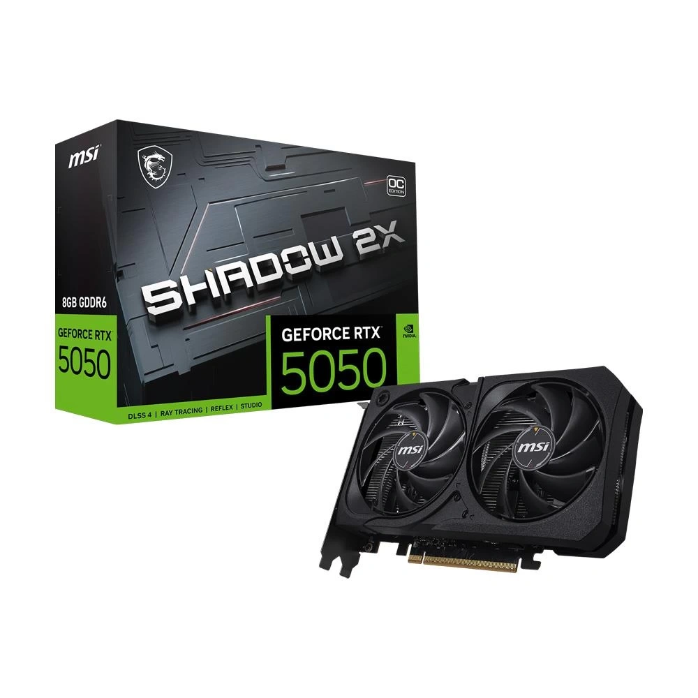 GRAPHICS CARD Msi Geforce Rtx5050 Shadow 2X OC 8GB GDDR6 128bit