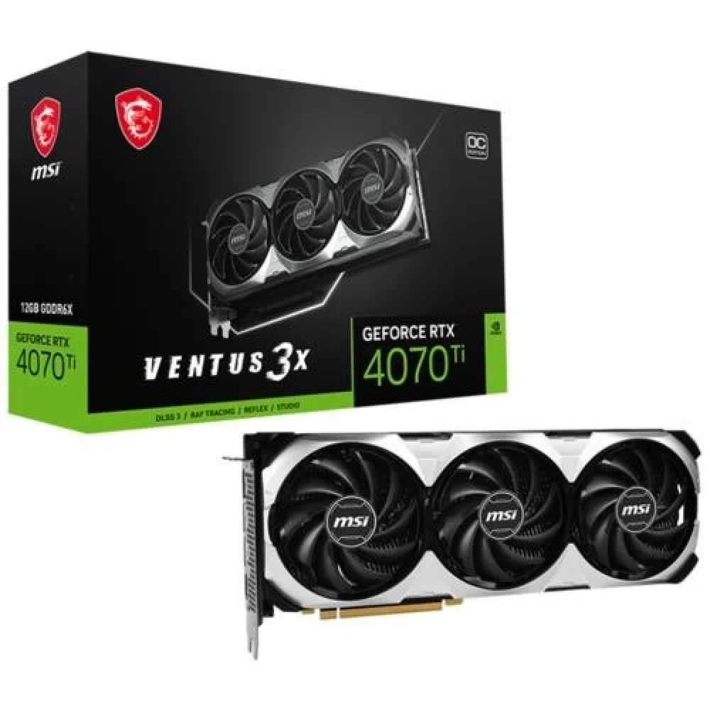 GRAPHICS CARD Msı Rtx4070Tı Ventus 3X Oc 12Gb 192Bit Gddr6