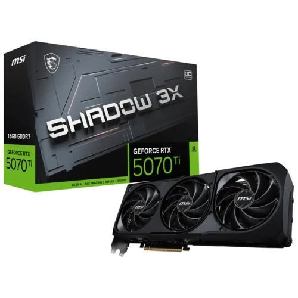 GRAPHICS CARD Msi Rtx5070Ti Shadow X3 Oc 16Gb 256Bit Dx12 Gddr7