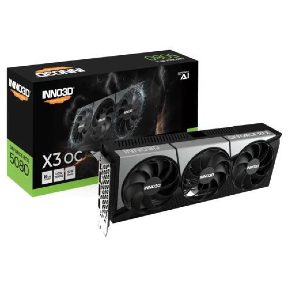 GRAPHICS CARD Inno3D RTX5080 x3 OC 16GB 256Bit GDDR7