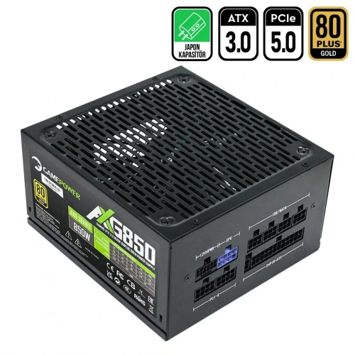 Power Supply Gamepower 850W AXG-850 (GOLD) 80+ Full Modular
