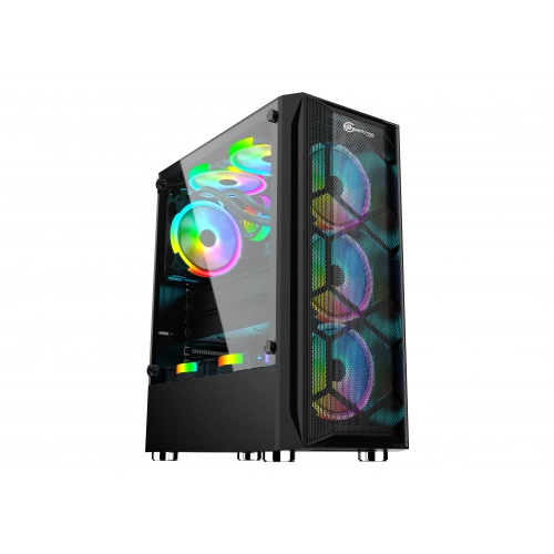 CASE PERFORMAX HELLFIRE RGB ATX 550W 80+ BRONZ Black