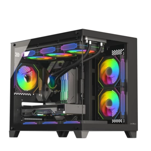 CASE James Donkey Stark S700 3xARGB Tempered Glass 750W 80+ Bronze mATX
