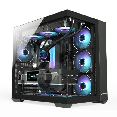 CASE GamePower Warcry Prism 4xARGB Fan 650W 80+ Bronze Atx Black