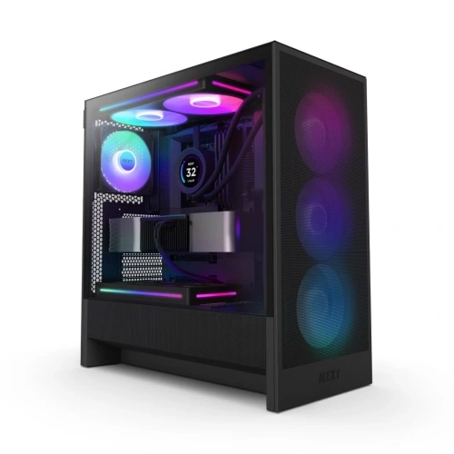 CASE Nzxt H5 Flow(2024) Black Rgb Tempered Glass Usb 3.2 Atx Mid Tower