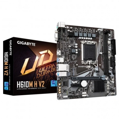 MOTHERBOARD GIGABYTE H610M-H V2 DDR5 5600Mhz HDMP DP DVI 1700p