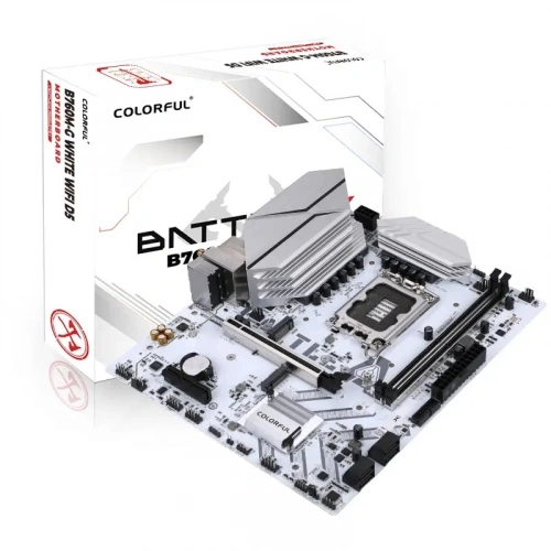 MOTHERBOARD Colorful Battle-Ax B760M-G White Wifi V20 Ddr5 1700P