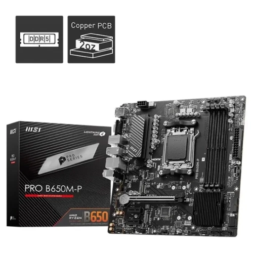MOTHERBOARD Msi Pro B650M-P Ddr5 M.2 Am5