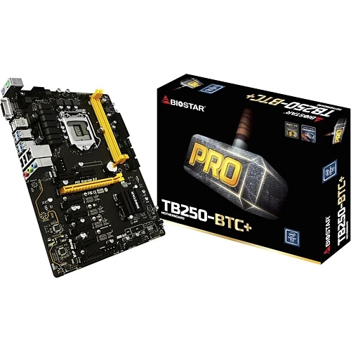MOTHERBOARD BIOSTAR TB250-BTC+DDR4 1151p Mining
