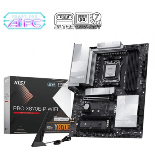 MOTHERBOARD Msi Pro X870E-P Wifi Ddr5 Am5 Ddr5 8200+(Oc)Mhz Atx